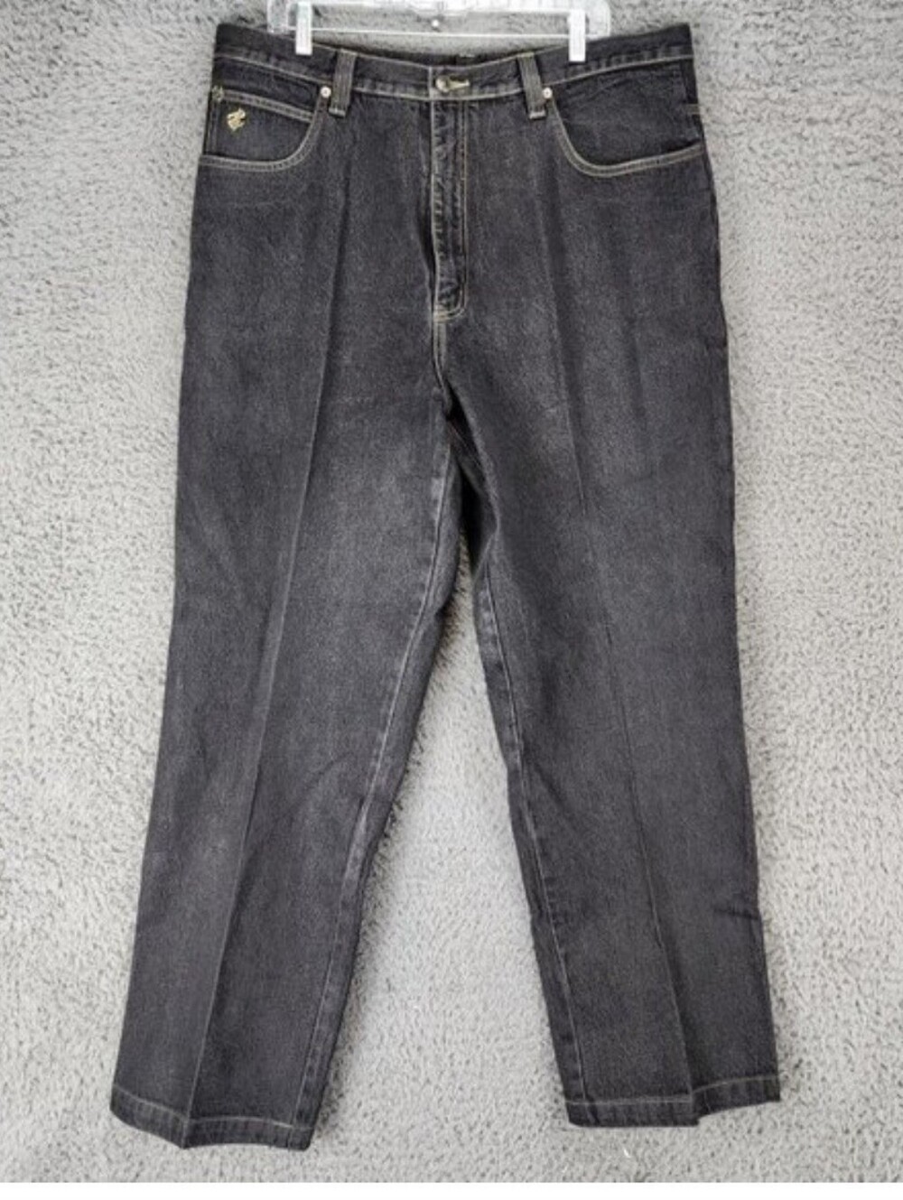 Rocawear Jeans Mens 40x34 Black Baggy Vintage Y2K Skater 100% Cotton